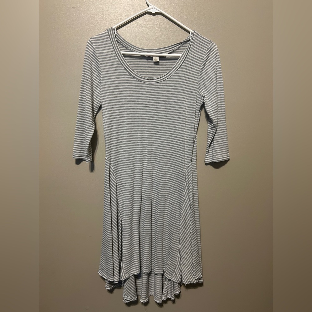 Adam Levine Collection Gray Striped Dress